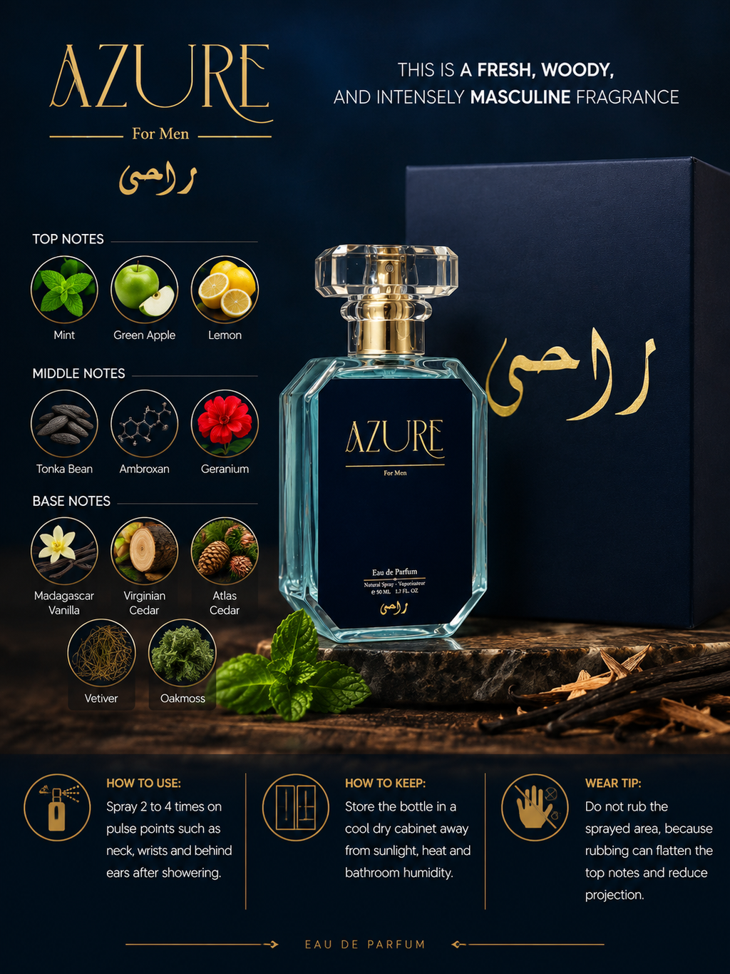 Raahi Azure - All season fragrance