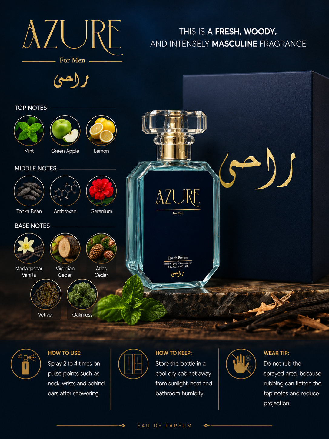 Raahi Azure - All season fragrance